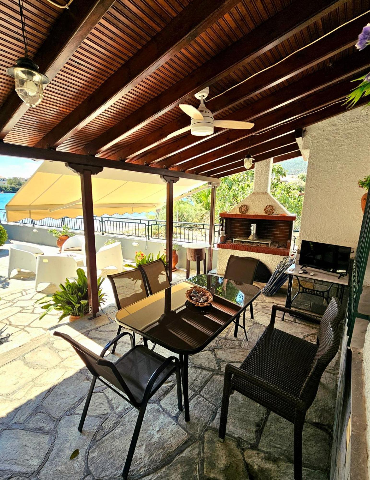 Polianthi Seaside House Villa Marathos  Exteriör bild
